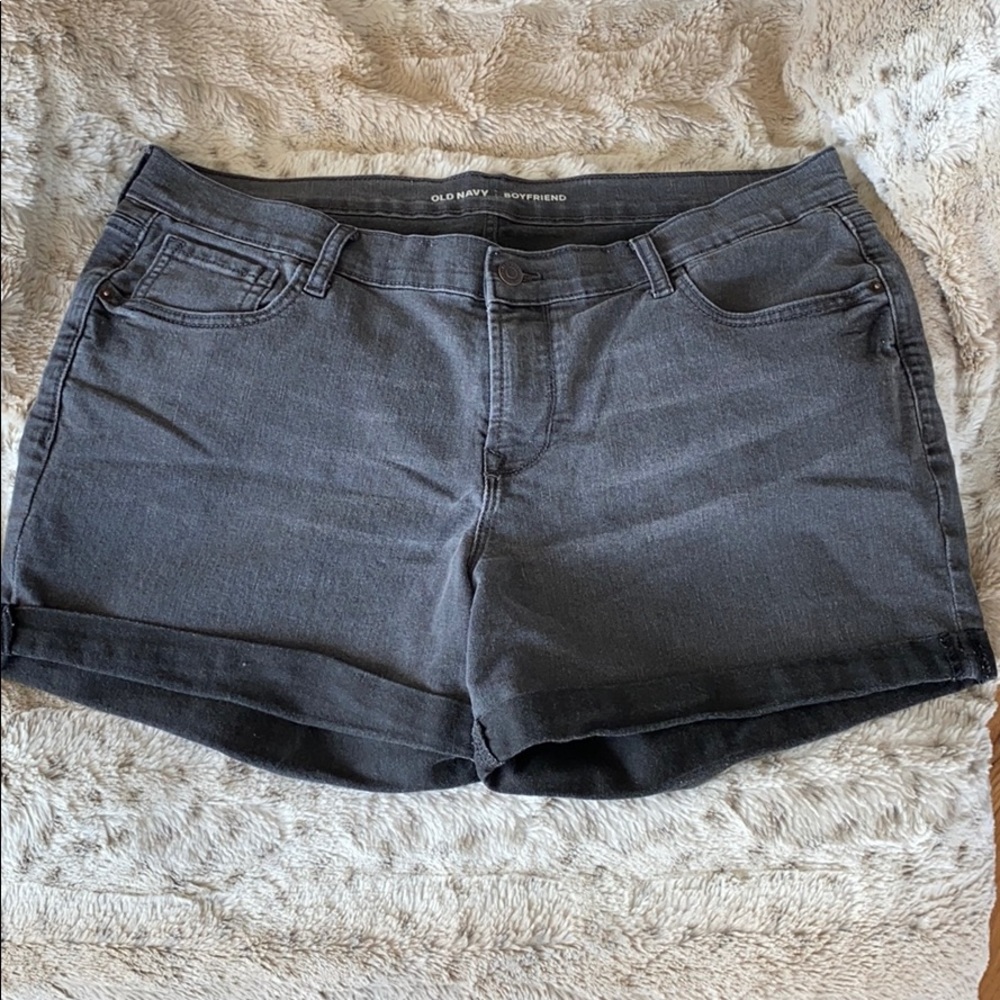 Charcoal Boyfriend Shorts
